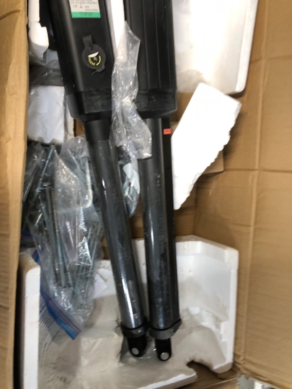 Photo 1 of TOPENS AD5S Automatic Gate Opener Kit Medium Duty Solar Dual Gate Operator for Dual Swing Gates Up to 16 Feet or Max 550 Pounds Gate Motor Solar Panel