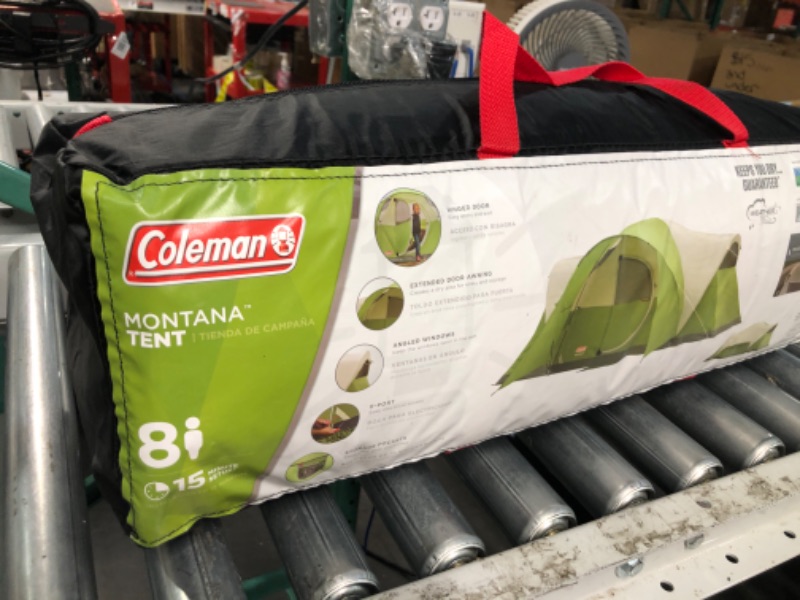 Photo 2 of **PARTS ONLY**
Coleman Montana 8-Person Dome Tent, 1 Room, Green