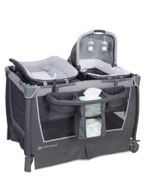 Photo 1 of Baby Trend Simply Smart Nursery Center Playard - Whisper Grey