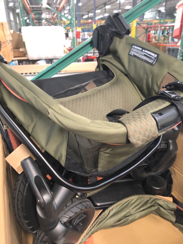 Photo 4 of Evenflo Pivot Xplore All-Terrain Stroller Wagon Green/Olive,