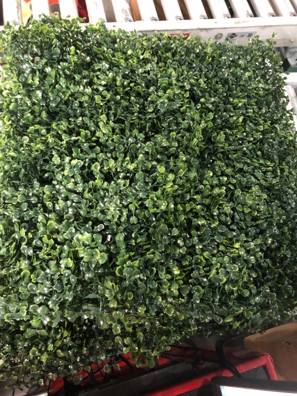 Photo 1 of 6 Pieces 20"x 20" Artificial Boxwood Panels Topiary Hedge Plant