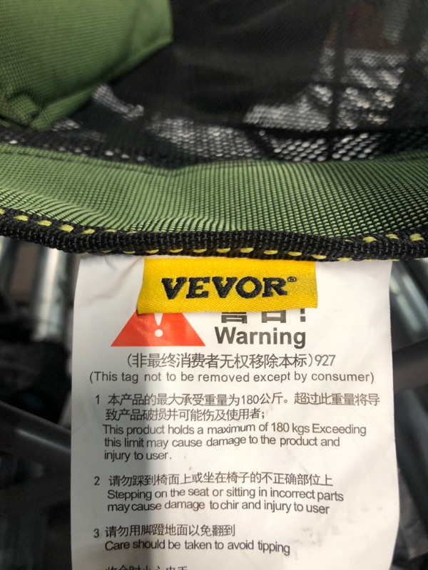 Photo 3 of VEVOR Folding Camping Chairs with Foot Rest