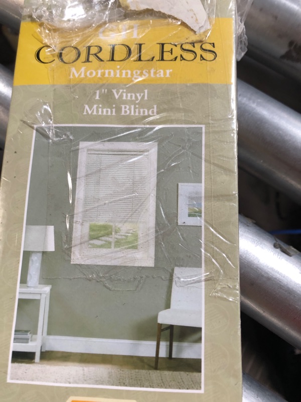 Photo 3 of *USED* Achim Cordless Light Filtering Mini Blinds Pearl White