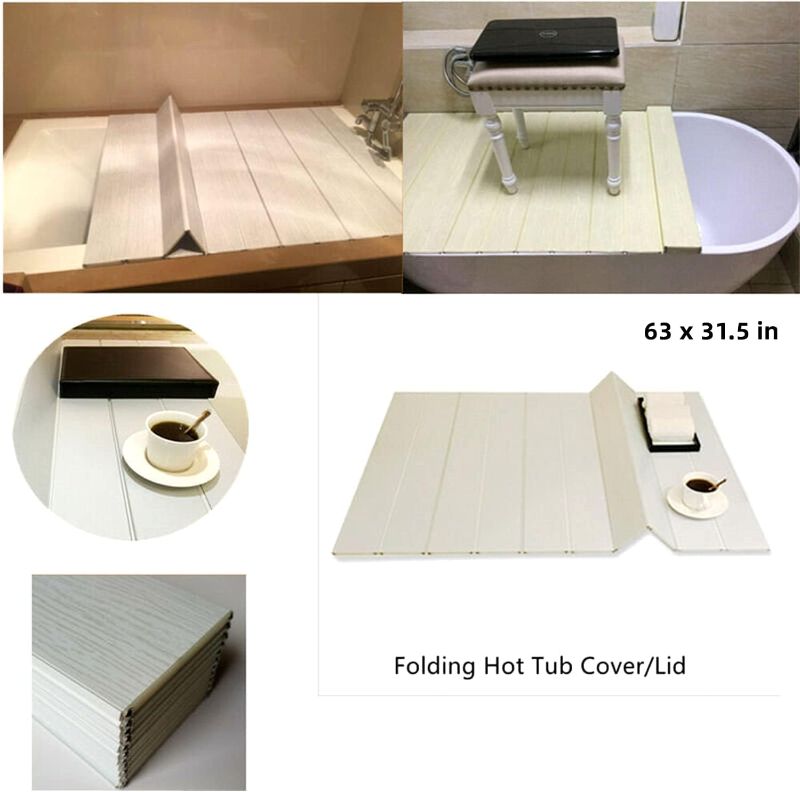 Photo 1 of AIWFL Folding Dust-Proof Bathtub Cover 63x31.5 inch