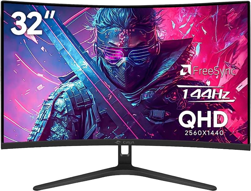 Photo 1 of   CRUA 32" Curved Gaming Monitor