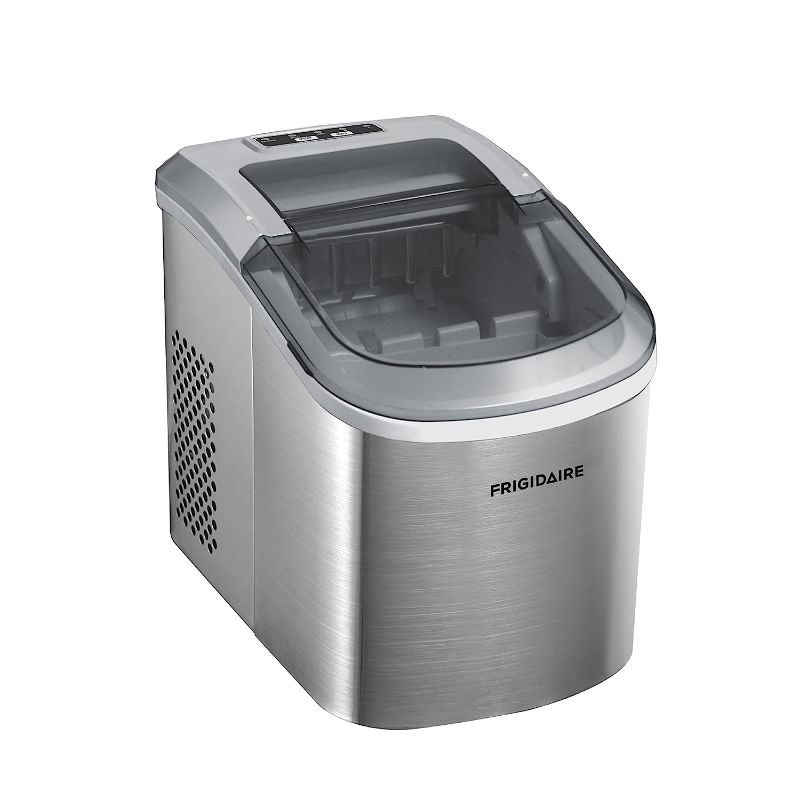 Photo 1 of **SEE NOTES** Frigidaire Countertop Ice Maker, Compact Machine, 26 lbs per day, Stainless