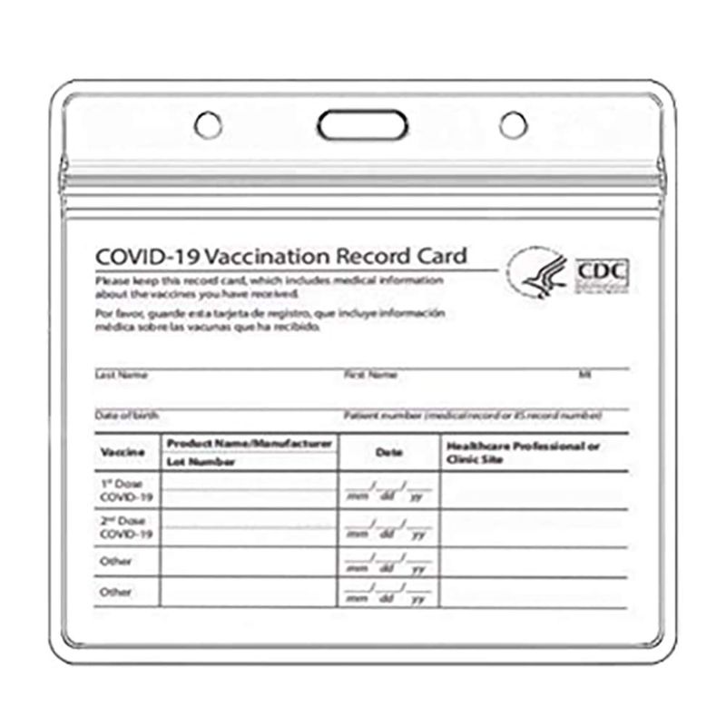 Photo 1 of Vaccine Card Holder,CDC Vaccination Card Protector 4 X 3 Inches (3 Pack)