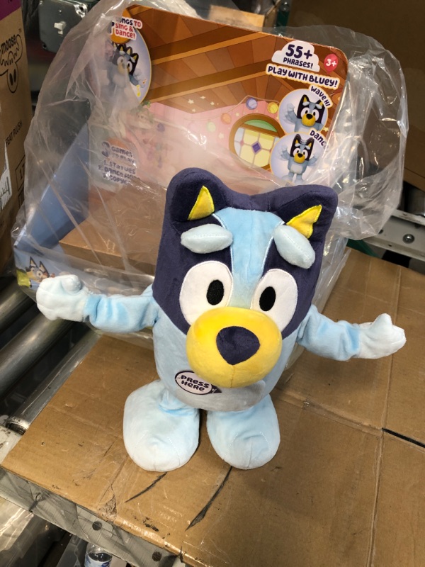 Photo 2 of Bluey Dance and Play 14" Animated Plush | Over 55 Phrases and Songs, Multicolor