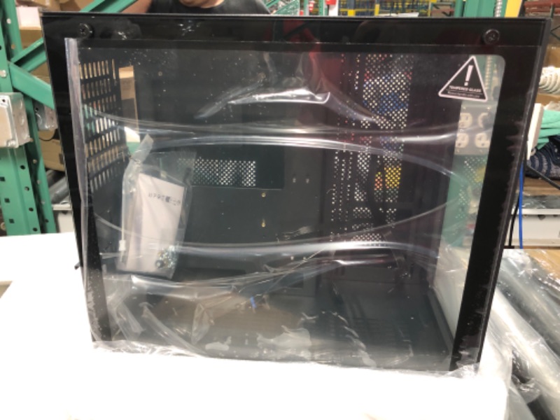 Photo 3 of AMANSON PC CASE ATX Mid Tower Case Tempered Glass Gaming Computer Case Without ARGB Fan Black