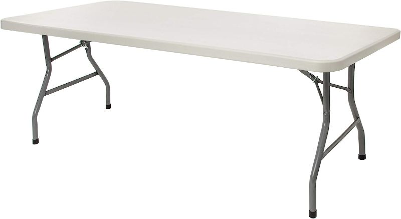 Photo 1 of ***DAMAGED - USED - SEE NOTES***
Heavy Duty Folding Table, 30" x 72", Light Grey