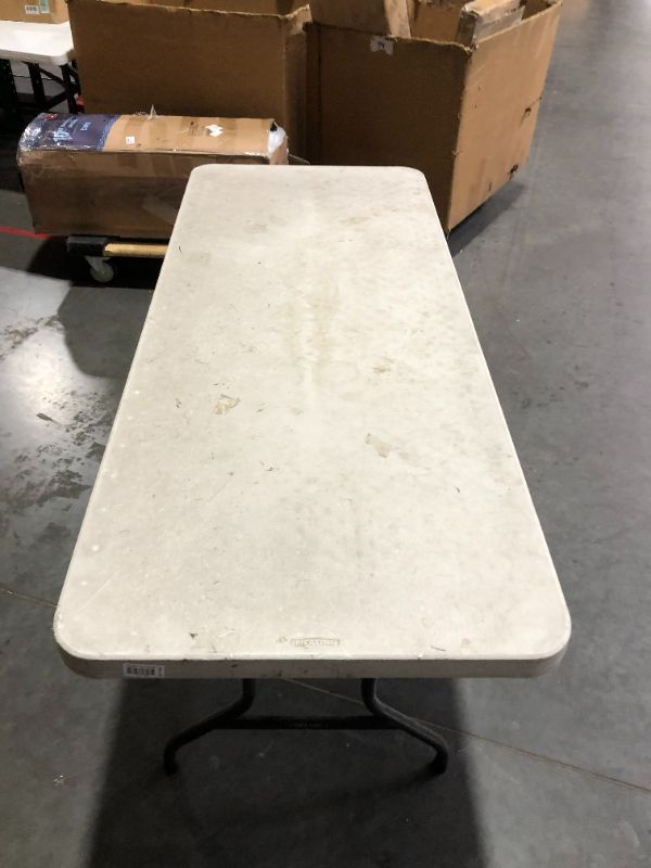 Photo 1 of ***DAMAGED - USED - SEE NOTES***
Heavy Duty Folding Table, 30" x 72", Light Grey