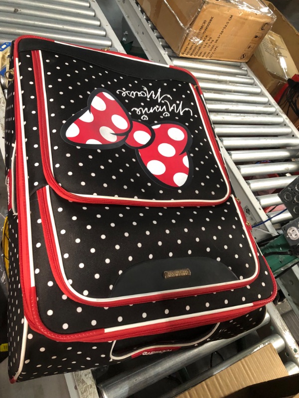 Photo 3 of **SEE NOTES**
American Tourister Disney Softside Luggage  28-Inch Minnie Mouse Red Bow