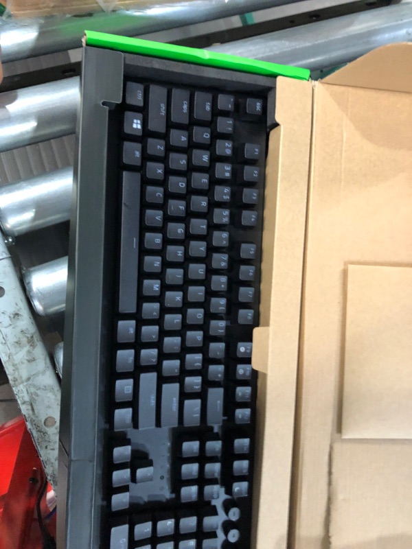 Photo 4 of Razer Huntsman V2 Analog Gaming Keyboard: Razer Analog Optical Switches - Chroma RGB Lighting - Magnetic Plush Wrist Rest - Dedicated Media Keys & Dial - Classic Black