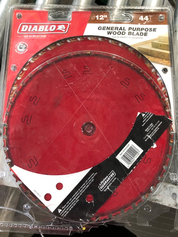 Photo 2 of 12 in. x 44-Teeth General Purpose Saw Blade (2-Pack)