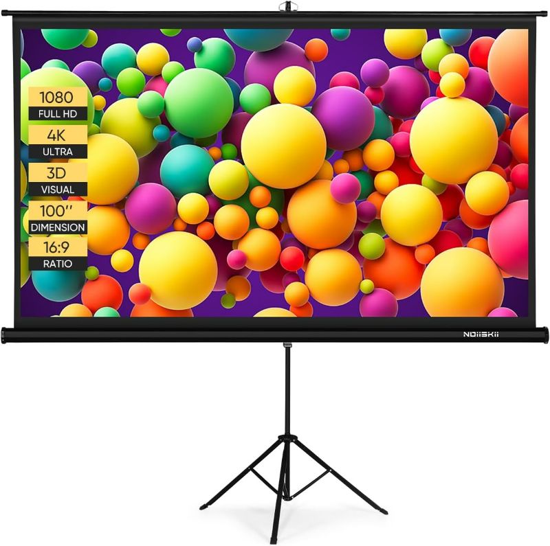 Photo 1 of Projector Screen and Stand,Towond 100 inch 