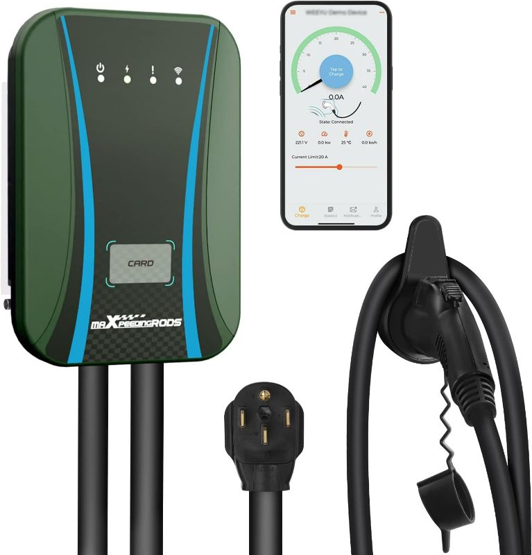 Photo 1 of maXpeedingrods Level 2 EV Charger 40A, WiFi Electric Vehicle Charging Station, 240V J1772 