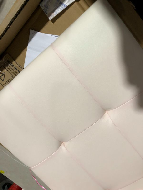 Photo 2 of ***PINKISH HUE - SEE PICTURES***
Edenbrook Hawthorne Faux Leather Headboard Full XL White