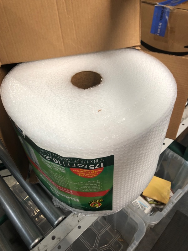 Photo 2 of Duck Brand Bubble Wrap Roll, Original Bubble Cushioning, 12" x 175',