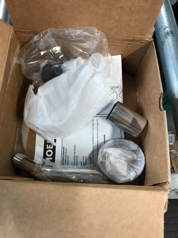 Photo 2 of * MISSING PARTS * 
Moen Align Chrome Posi-Temp Pressure Balancing Modern Shower Trim Kit without Showerhead, Valve Required, T2192NH