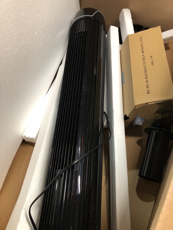 Photo 2 of * USED*
Tower Fan, 42 Inch Bladeless Cooling Fans with Remote and Built-in 7Hrs Timer, 3 Modes and LED Display,Quiet Standing Fans for Home and Office