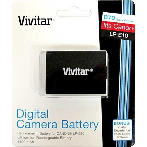 Photo 1 of Vivitar LP-E10 Replacement Battery for Camera Accessories