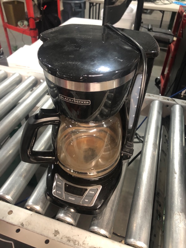 Photo 2 of * USED * 
Black+Decker CM1160B 12-Cup Programmable Coffee Maker, Black/Stainless Steel