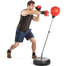 Photo 1 of * USED * 
Punching Bag with Stand, Boxing Bag for Adults and Teens - Height Adjustable - Speed Bag - Great for MMA Training, Boxing Equipment, Workout Equipment, Stress Relief & Fitness