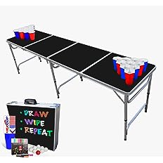 Photo 1 of * DAMAGED * 
PartyPong 8-Foot Folding Pong Table