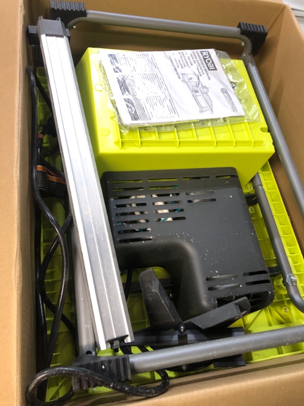 Photo 3 of * USED * 
Ryobi WS722 7 Inch 4.8 Amp Portable Tabletop Wet Tile Saw with Miter Guide and Induction Motor (New Open Box)