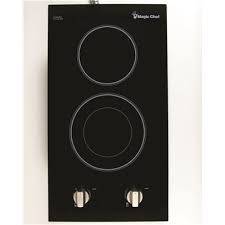 Photo 1 of 12 in. Radiant Electric Ceramic Glass Cooktop in Black with 2 Elements Including Dual Radiant Element