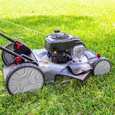 Photo 1 of *DAMAGED* 
21 in. 140 cc Briggs and Stratton Walk Behind Gas Push Lawn Mower with Height Adjustment and Prime 'N Pull Start