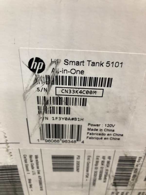 Photo 2 of HP Smart-Tank 5101 Wireless All-in-One Ink-Tank Printer with up to 2 Years of Ink Included (1F3Y0A),White