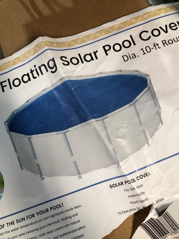 Photo 2 of * see all pictures *
Intex Solar Cover for 9.5ft Diameter Easy Set and Frame Pools 10 ft