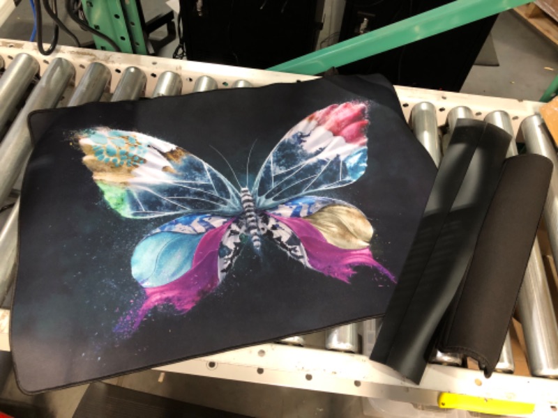 Photo 1 of USED - Colorful Butterfly Deskpad Mousepad with Wrist Cushion 