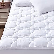 Photo 1 of * USED * 
CozyLux Mattress Pad Full Deep Pocket Non Slip Cotton Mattress Topper FULL 