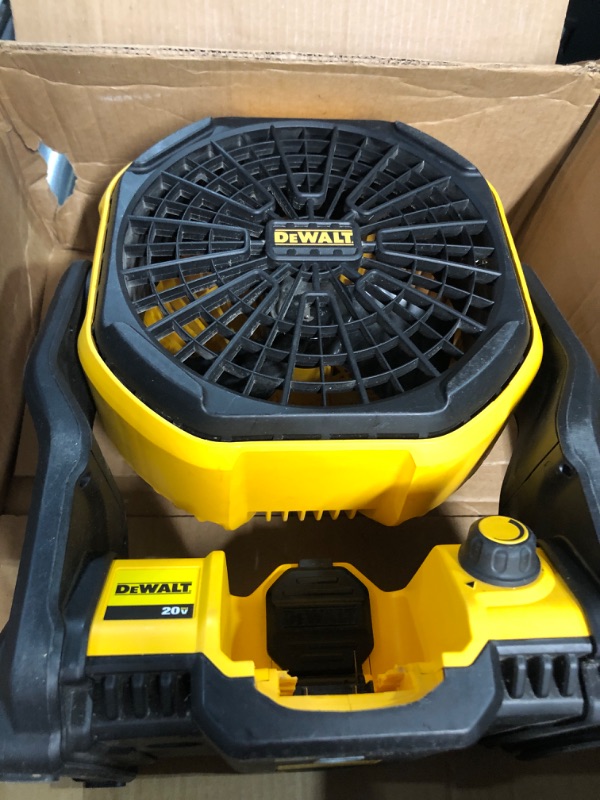 Photo 2 of * USED * 
DEWALT 20V MAX* Jobsite Fan, Tool Only (DCE512B) Jobsite Fan (NEW)