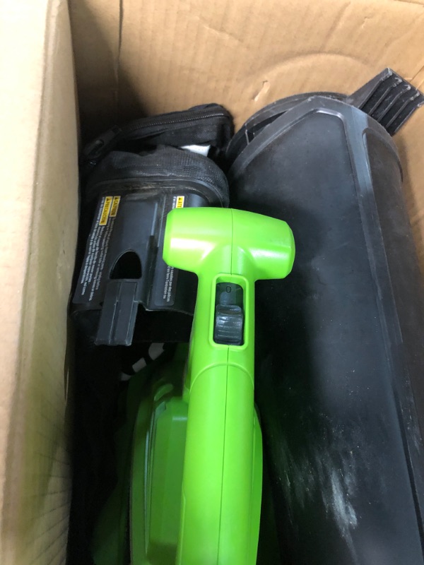 Photo 2 of * USED * 
Greenworks 12 Amp 2-Speed (230 MPH / 375 CFM) Blower / Vacuum