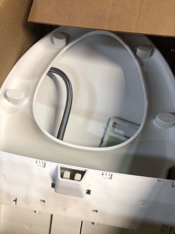 Photo 2 of * USED * 
Delta Faucet Refresh Elongated Bidet Toilet Seat, Bidet Attachment for Toilet, Elongated Toilet Bidet, Elongated Toilet Seat, Bidet Sprayer, Toilet Water Spray, White 833004-WH Bidet Toilet Seat Slow Close