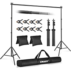 Photo 1 of * USED * 
Emart Backdrop Stand 10x7ft(WxH) Photo Studio Adjustable Background Stand Support Kit 