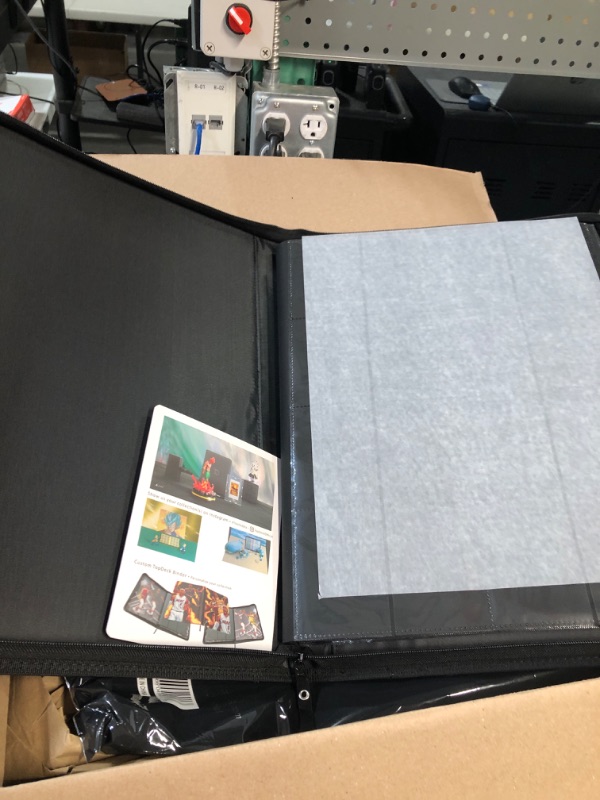 Photo 2 of TopDeck 1000 Card Portfolio | 16 Pocket Trading Cards Album | Long Term Storage Binder |Side Load Sleeves | Pokemon/MTG/Yugioh/TCG Folder | Trading & Sports Holder | TCG Binder (Black)