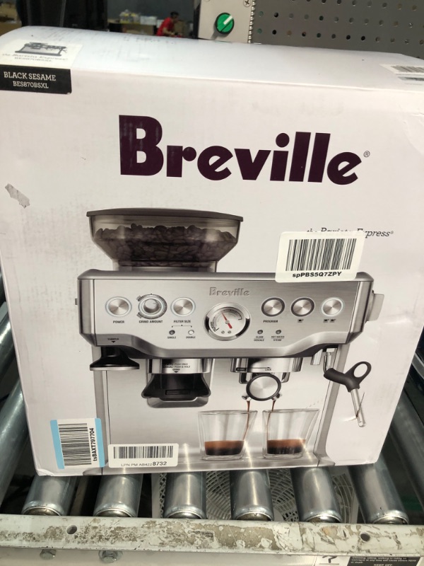 Photo 3 of * USED * 
Breville Barista Express Espresso Machine, Black Sesame, BES870BSXL