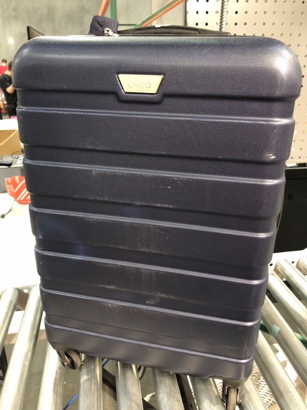 Photo 2 of * USED* 
COOLIFE Luggage Suitcase Spinner Hardshell lightweight TSA Lock  Navy 24"