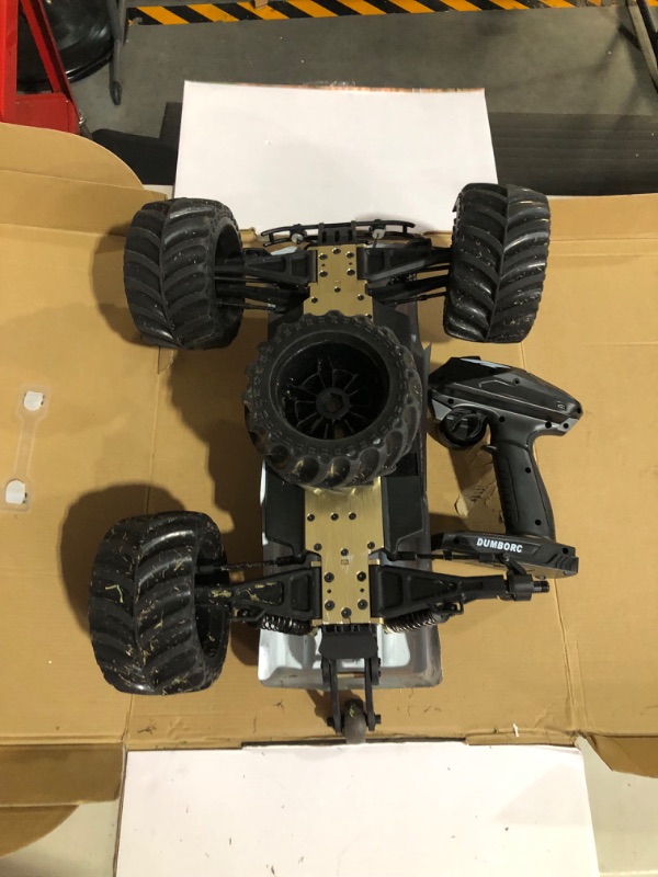 Photo 5 of * USED * MINOR SCRAPES * 
1:10 Scale Remote Control Car Truck, 80+ KM/H High Speed RTR RC Truck, 2.4GHZ Radio Controlled Electric RC Car, 4WD 4x4 Off Road Monster Truck for Adults, IPX7 Waterproof Racing Vehicle Truck