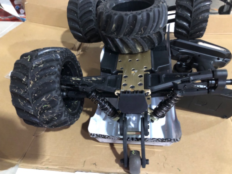 Photo 1 of * USED * MINOR SCRAPES * 
1:10 Scale Remote Control Car Truck, 80+ KM/H High Speed RTR RC Truck, 2.4GHZ Radio Controlled Electric RC Car, 4WD 4x4 Off Road Monster Truck for Adults, IPX7 Waterproof Racing Vehicle Truck