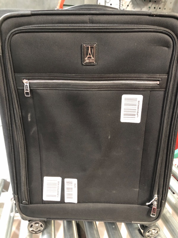 Photo 2 of * USED * 
Travelpro Maxlite 5 Softside Expandable Luggage with 4 Spinner Wheels, Lightweight Suitcase, Men and Women, Black, Checked-Medium 25-Inch