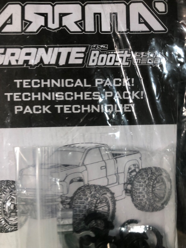 Photo 2 of ARRMA RC Truck 1/10 Granite 4X2 Boost MEGA 550 Brushed Monster Truck RTR (Batteries and Charger Not Included), Blue, ARA4102V4T2