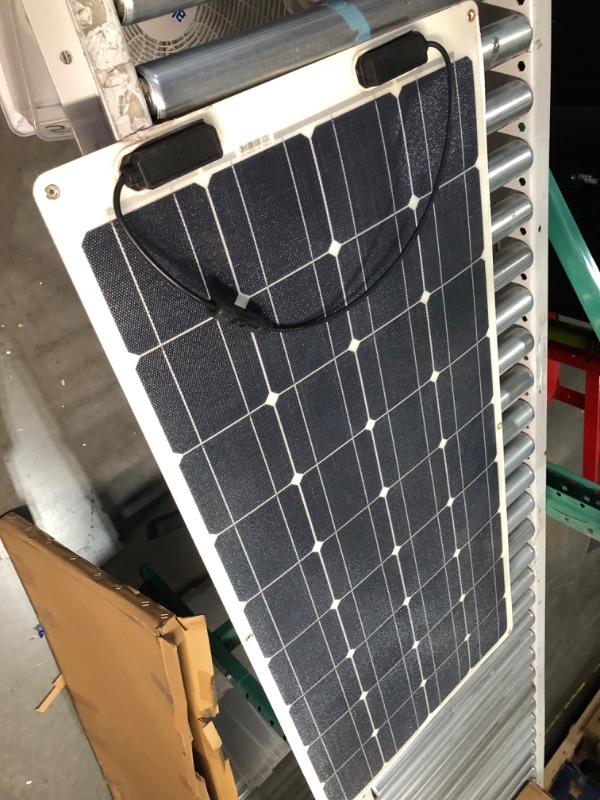 Photo 2 of [notes!!!] Renogy Flexible Solar Panel 100 Watt 12 Volt Monocrystalline Semi-Flexible Bendable Mono Off-Grid Charger 
