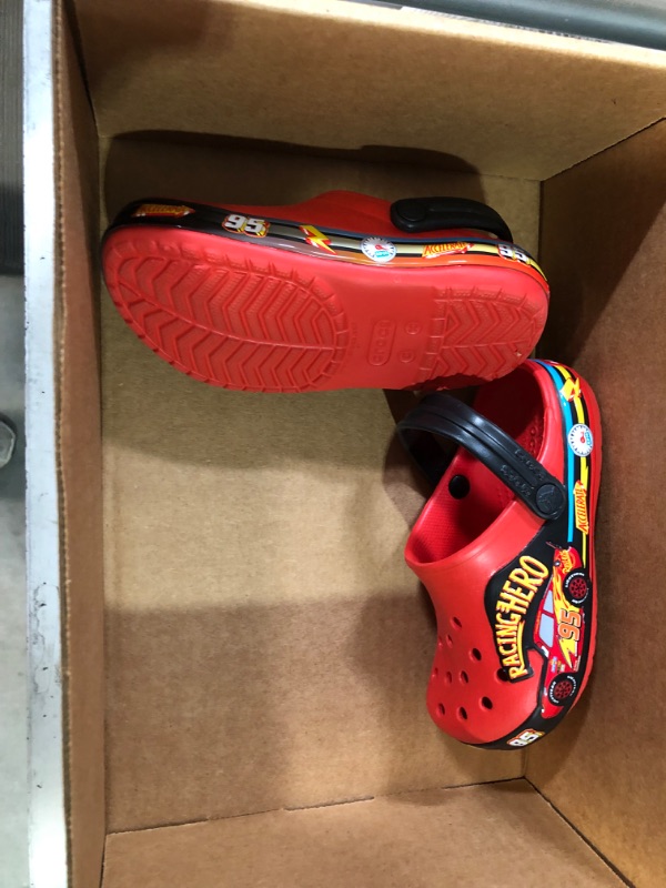 Photo 2 of Crocs unisex-child Kids' Disney Cars Light Up Clog | Light Up Shoes toddler size 10