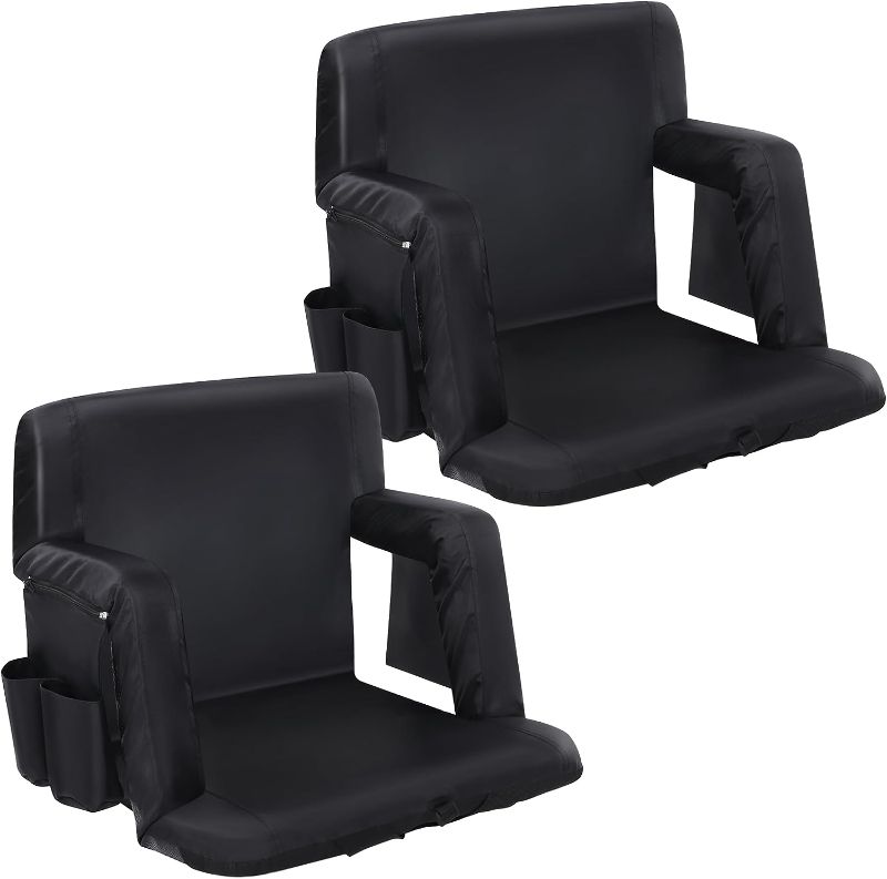 Photo 1 of [Notes] BOINN Stadium Seat with Back Support, Deluxe Reclining Bleacher Se