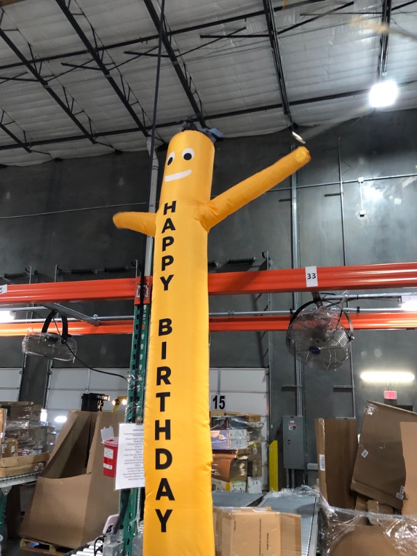 Photo 2 of LookOurWay 6-Feet Wacky Waving Inflatable Tube Guy with 9-Inch Diameter Blower Happy Birthday